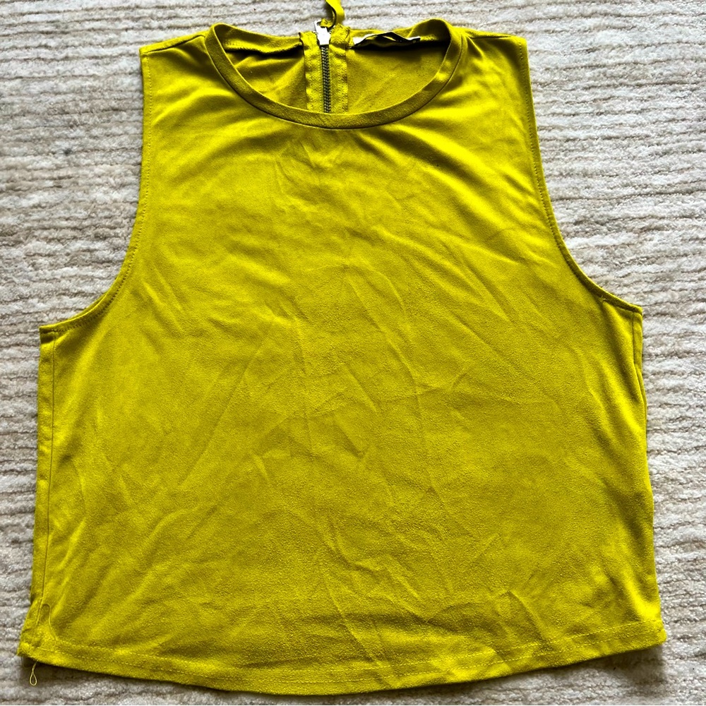 Zara Suede tank top